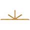 Ekena Millwork Saratoga Rough Sawn Timber Gable Bracket, Western Red Cedar, 108"W x 36"H x 2"D x 4"F, 8/12 Pitch GBW108X36X0204SAR00RWR - alternate 1